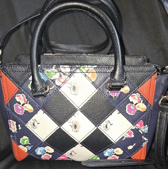 SOLD Authentic COACH Mini Blake Satchel – Black Floral Print - Picture 2 of 7